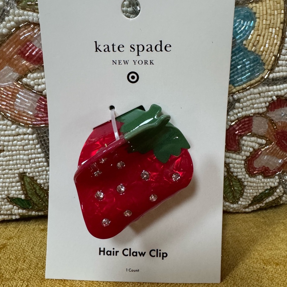 Kate spade x Target Strawberry hair claw clip